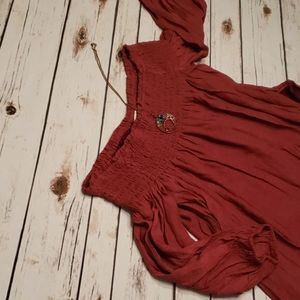 ☆Bohemian☆ Off the shoulder Midi Dress